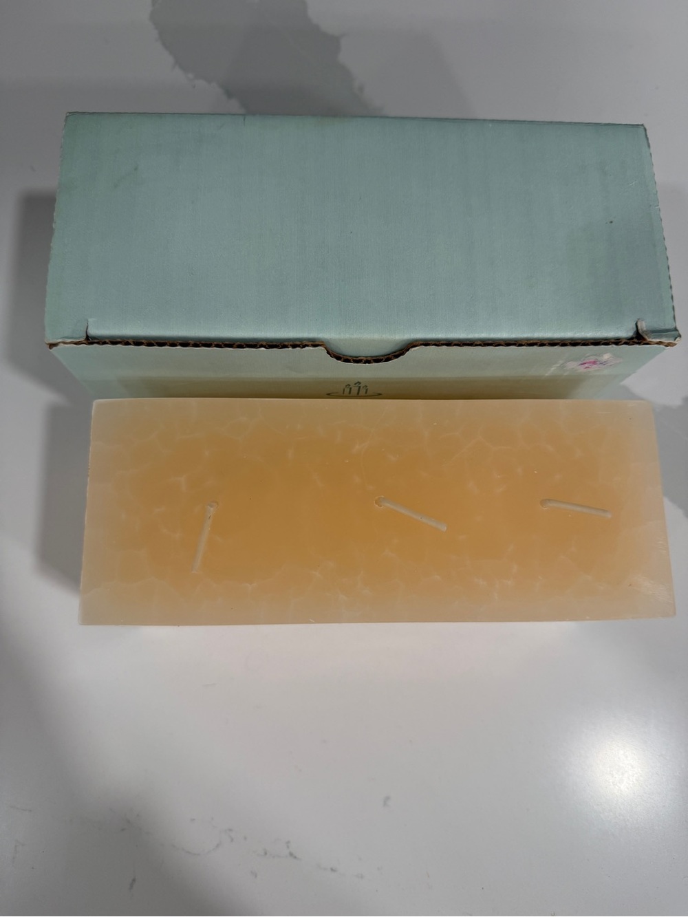 PartyLite 3-Wick Brick Candle -